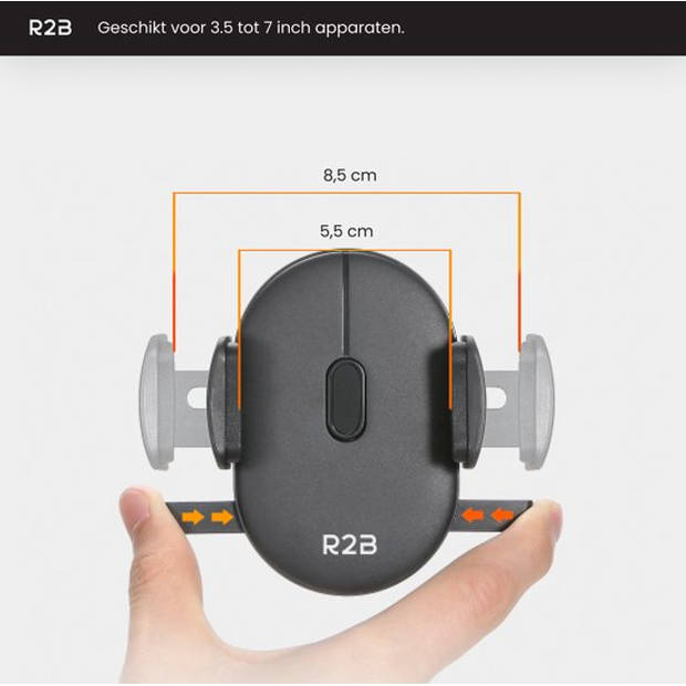 R2B Telefoonhouders Auto Zuignap - Voor Raam en Dashboard - Gsm Houder Auto - Autoaccessoires - Auto Telefoonhouder