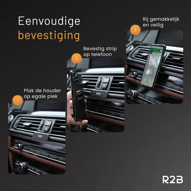 R2B Telefoonhouders Auto Magnetisch - Voor Dashboard/Console - Gsm Houder Auto - Autoaccessoires - Auto Telefoonhouder