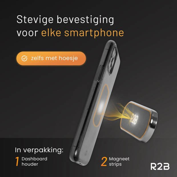 R2B Telefoonhouders Auto Magnetisch - Voor Dashboard/Console - Gsm Houder Auto - Autoaccessoires - Auto Telefoonhouder