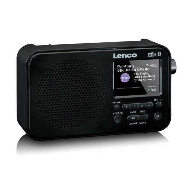 DAB+ FM radio met Bluetooth® Lenco Zwart-Grijs