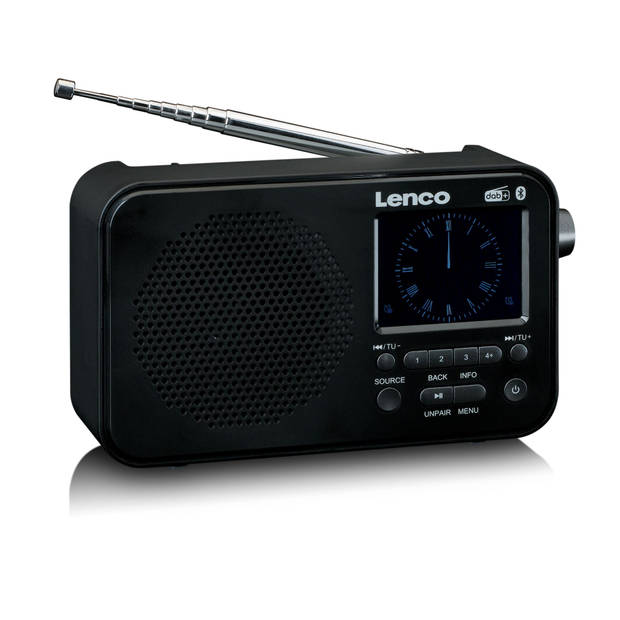 DAB+ FM radio met Bluetooth® Lenco Zwart-Grijs