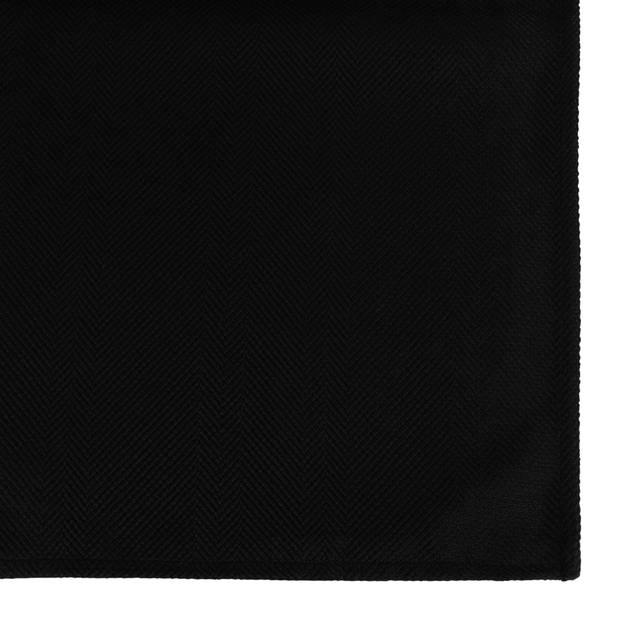 QUVIO Tafelkleed - 200 x 140 cm - Katoen - Zwart