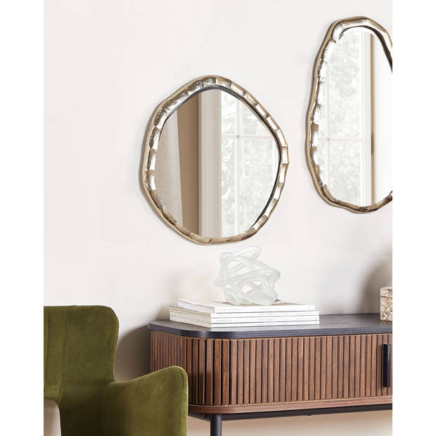 Beliani ANGKE - Decoratieve Spiegel-Goud-Aluminium