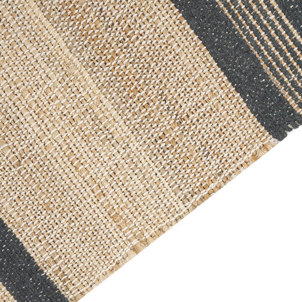 Beliani TALPUR - Gevlochten-Beige-Jute