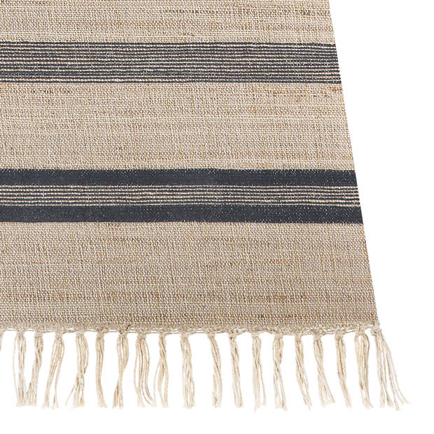 Beliani TALPUR - Gevlochten-Beige-Jute