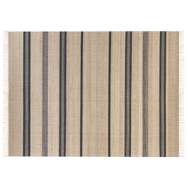 Beliani TALPUR - Gevlochten-Beige-Jute