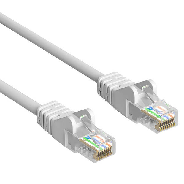 Cat 5e - U/UTP - Netwerkkabel - Patchkabel - Internetkabel - 1 Gbps - 3 meter - Wit - Allteq