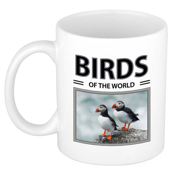 Foto mok Papegaaiduiker beker - birds of the world cadeau Papegaaiduikers liefhebber - feest mokken