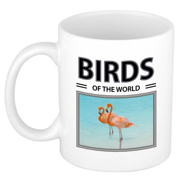 Foto mok Flamingo beker - birds of the world cadeau Flamingos liefhebber - feest mokken