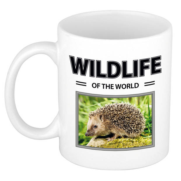 Foto mok Egel mok / beker - wildlife of the world cadeau Egels liefhebber - feest mokken