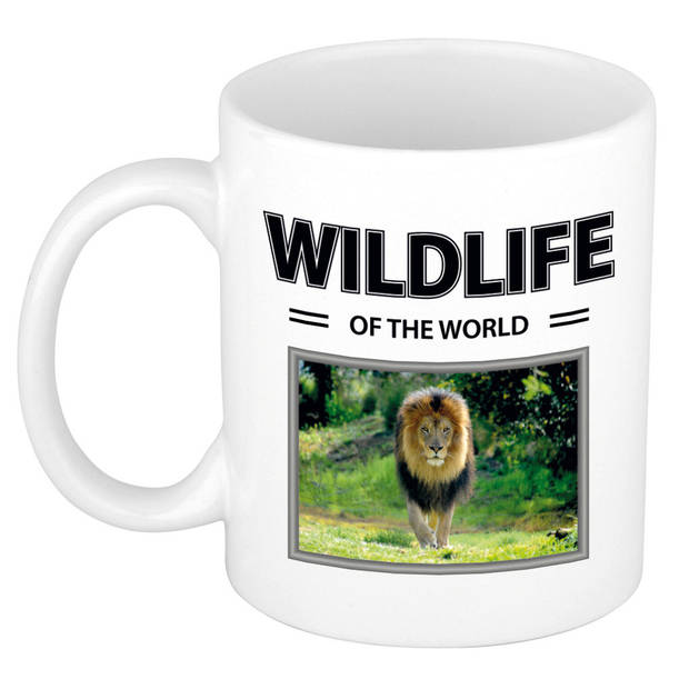 Foto mok Leeuw mok / beker - wildlife of the world cadeau Leeuwen liefhebber - feest mokken