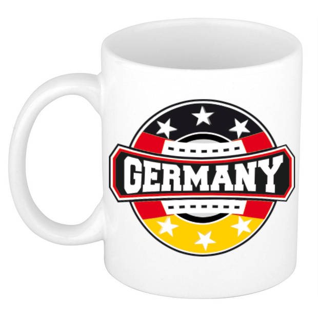 Germany / Duitsland logo supporters mok / beker 300 ml - feest mokken