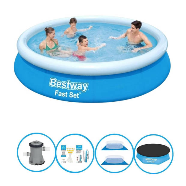 Bestway Zwembad Fast Set - Inclusief accessoires - 366x76 cm