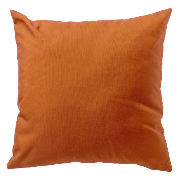 Dutch Decor - MAURO - Outdoor Kussenhoes 45x45 cm - waterafstotend en uv-bestendig - Potters Clay - oranje