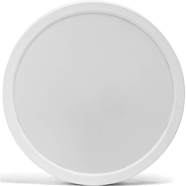 LED Paneel - Downlight - Aigi - Helder/Koud Wit 6500K - 24W - Ø30 - Opbouw - Rond - Wit - Flikkervrij