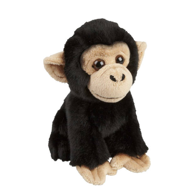 Pluche knuffel dieren Chimpansee aap 18 cm - Knuffeldier