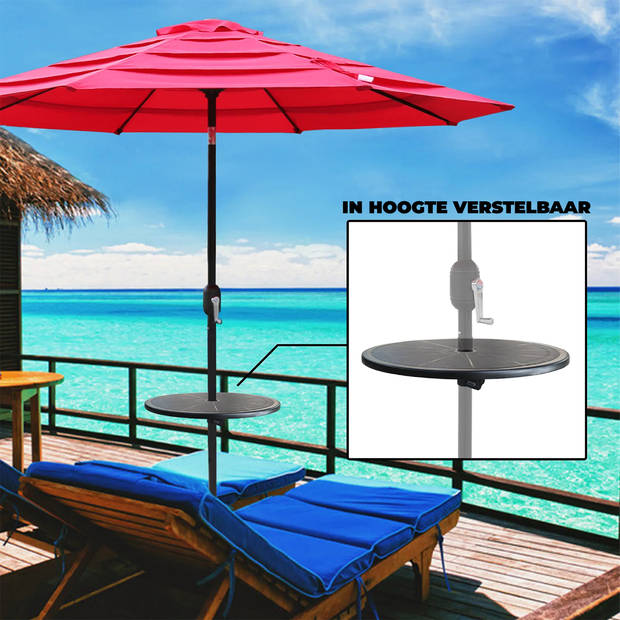 MaxxGarden Parasol tafel - voor Strand en Stokparasol - Diameter 50cm