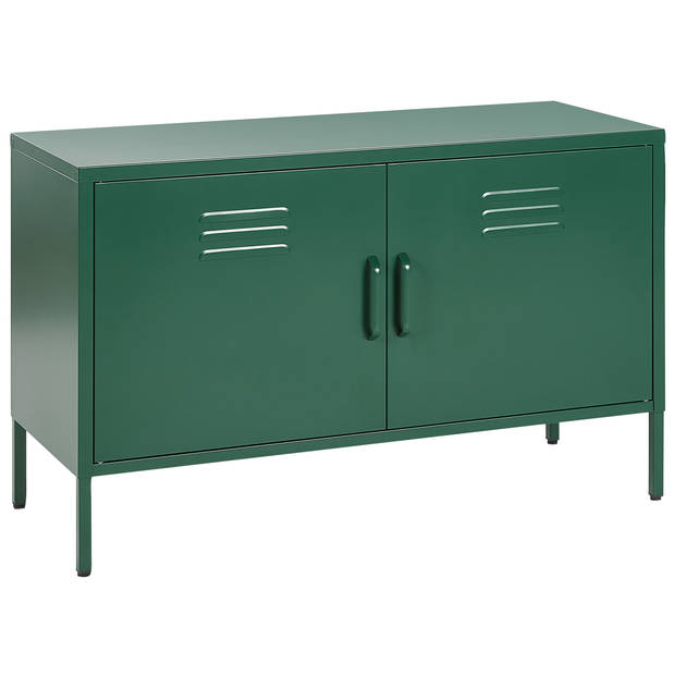 Beliani URIA - Sideboard-Groen-Staal