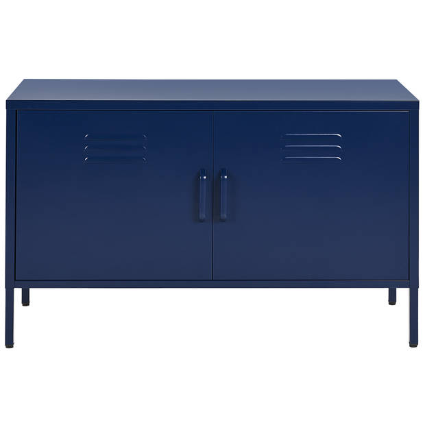 Beliani URIA - Sideboard-Blauw-Staal