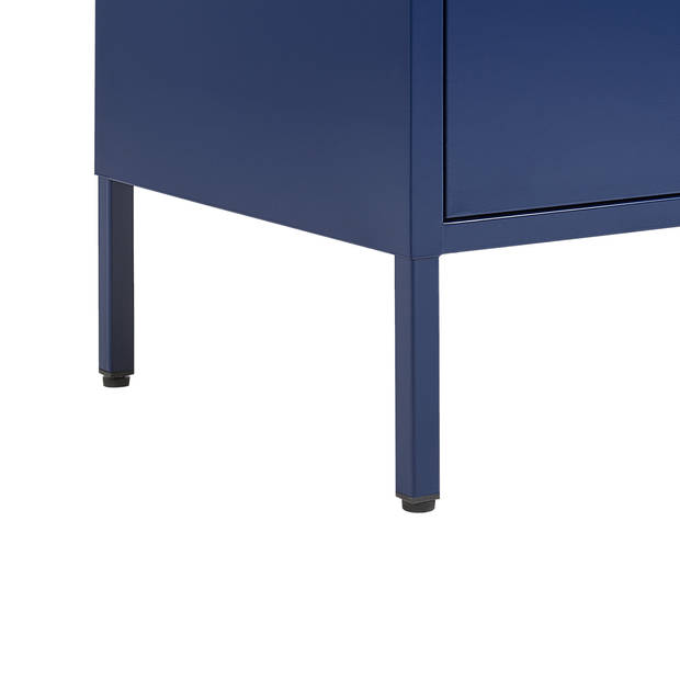 Beliani URIA - Sideboard-Blauw-Staal