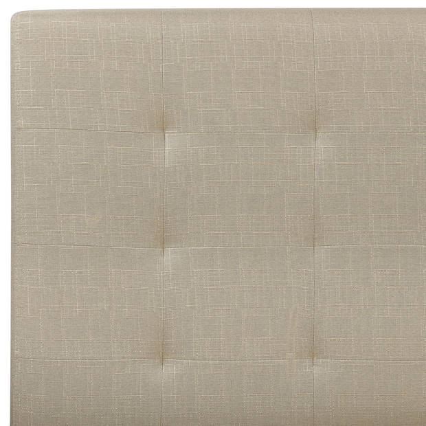 Beliani ROCHELLE - Tweepersoonsbed-Beige-Polyester