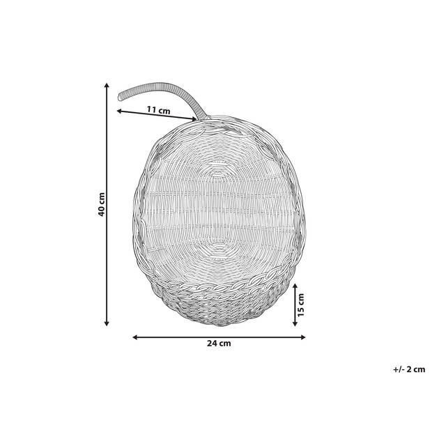 Beliani MAKONDE - Wanddecoratie-Natuurlijk-Rotan