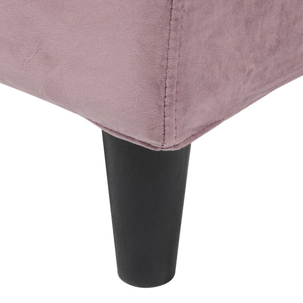 Beliani FITOU - Bekleding voor bedframe-Roze-Fluweel