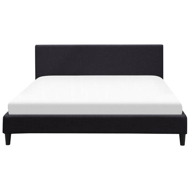 Beliani FITOU - Bekleding voor bedframe-Zwart-Polyester