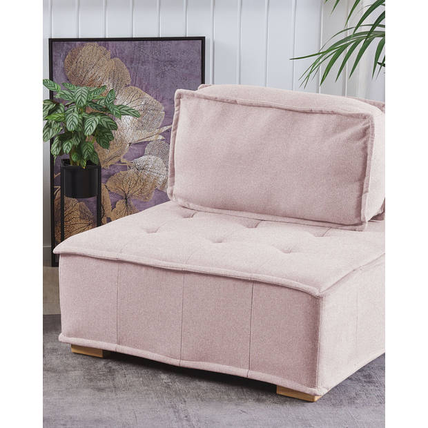 Beliani TIBRO - Modulaire Sofa-Roze-Polyester