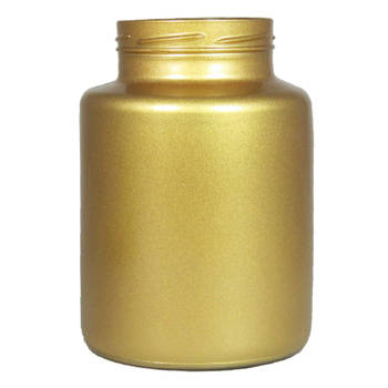 Bloemenvaas - mat goud glas - H20 x D14.5 cm - Vazen