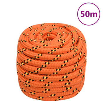 vidaXL Boot touw 20 mm 50 m polypropyleen oranje