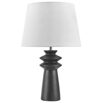 Beliani MORANT - Tafellamp-Zwart-Keramiek
