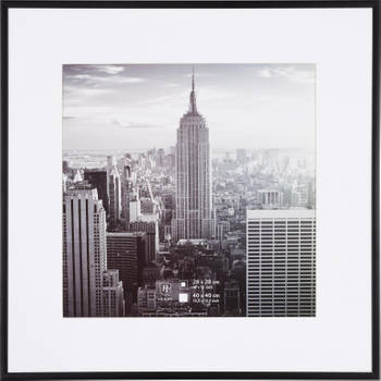 Henzo Fotolijst - Manhattan - Fotomaat 40x40 cm - Zwart