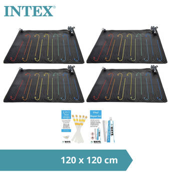 Intex - Zwembad verwarming - 4x Solarmat & WAYS Reparatieset en Teststrips