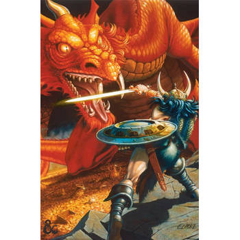 Poster Dungeons & Dragons Classic Red Dragon Battle 61x91,5cm