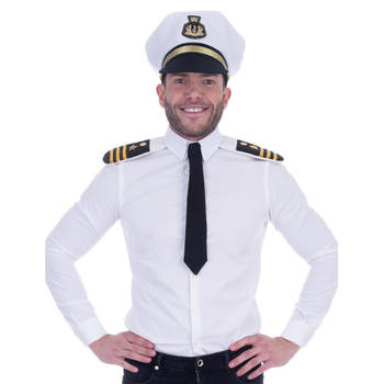Volwassenen verkleed set voor kapitein 3-delig - Verkleedattributen