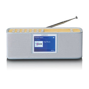 Eco DAB+ radio met Bluetooth® 5.0 Lenco Bamboe-Wit