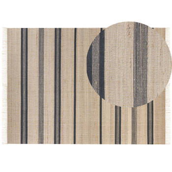 Beliani TALPUR - Gevlochten-Beige-Jute