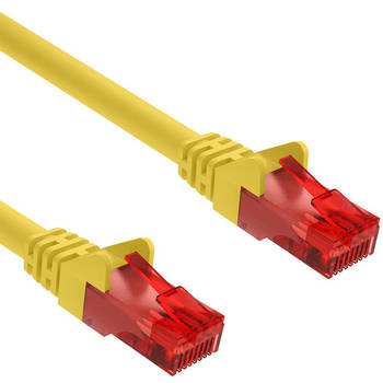Cat 6 - U/UTP - Netwerkkabel - Patchkabel - Internetkabel - 10 Gbps - 2 meter - Geel - Allteq