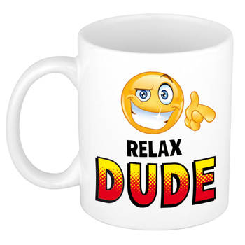 Relax dude cadeau mok / beker - cadeau collega - feest mokken