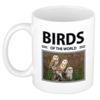 Foto mok Kerkuil beker - birds of the world cadeau Kerkuilen liefhebber - feest mokken