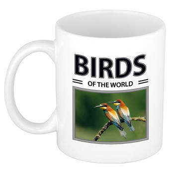 Foto mok Bijeneter beker - birds of the world cadeau Bijeneter vogels liefhebber - feest mokken