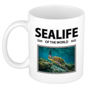 Foto mok Zeeschildpad beker - sealife of the world cadeau Schildpadden liefhebber - feest mokken