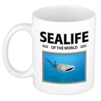 Foto mok Walvishaai beker - sealife of the world cadeau Haaien liefhebber - feest mokken