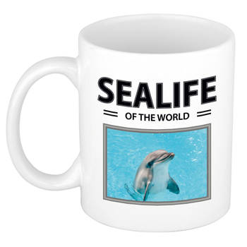 Foto mok Dolfijn beker - sealife of the world cadeau Dolfijnen liefhebber - feest mokken