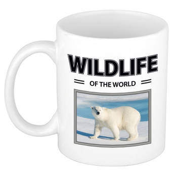 Foto mok Ijsbeer mok / beker - wildlife of the world cadeau Ijsberen liefhebber - feest mokken