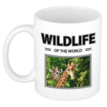 Foto mok Giraf mok / beker - wildlife of the world cadeau Giraffen liefhebber - feest mokken
