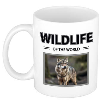 Foto mok Wolf mok / beker - wildlife of the world cadeau Wolven liefhebber - feest mokken