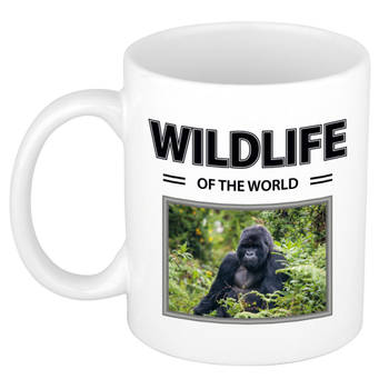 Foto mok Gorilla aap mok / beker - wildlife of the world cadeau Gorillas liefhebber - feest mokken