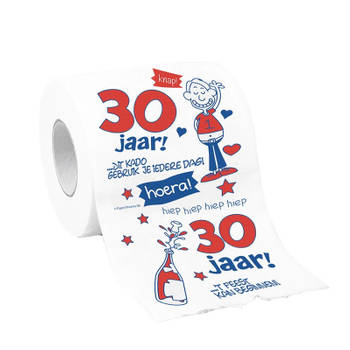 30 Jaar toiletpapier man verjaardag decoratie / versiering - Fopartikelen